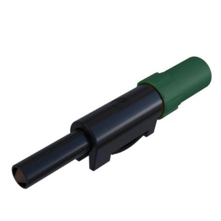 Hirschmann Test & Measurement Banánkový konektor, 4 mm, 60V dc, 30A, Zelená, Vnější Pájecí, materiál kontaktu: Mosaz,