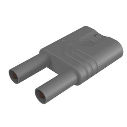 Hirschmann Test & Measurement Banánkový konektor, 4 mm, 1kV, 32A, Šedá, Vnější Nepřesunutá zásuvka 4 mm, materiál