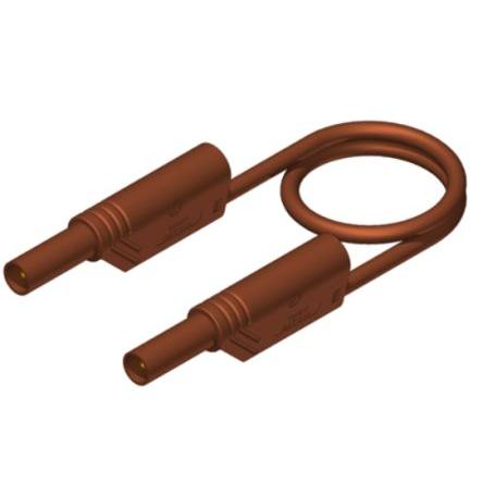 Hirschmann Test & Measurement Zkušební sonda, Hnědá 32A, délka kabelů: 25 cm, 1kV, Polyvinylchlorid, úroveň kategorie:
