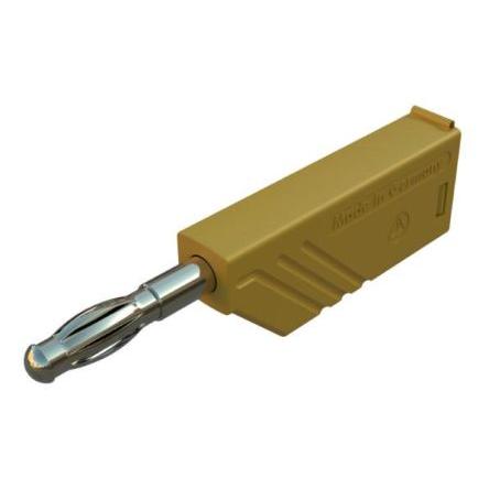 Hirschmann Test & Measurement Banánkový konektor, 4 mm, 60V dc, 24A, Žlutá, Vnější Šroubová, materiál kontaktu: Mosaz,