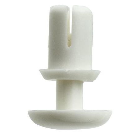 Essentra Nýt, Nylon, délka nýtu: 7.1 mm, Obyčejný Zacvaknutí, průměr nýtu: 4 mm tloušťka 4.5 mm
