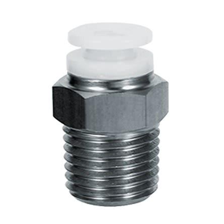 SMC Pneumatický přímý adaptér s vněj. závitem, řada: KG, Nerezová ocel, Zásuvný 12mm, Vnější R 1/2" R