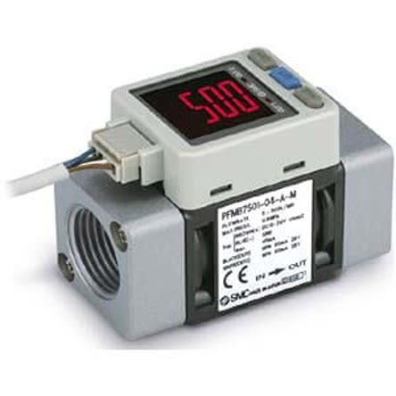 SMC, řada: PFMB7 Spínač digitálního průtoku Spínač průtoku Vzduch 20L/min → 2000L/min