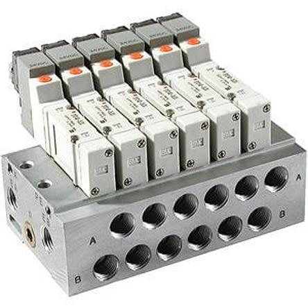 Rozvaděč, řada: SY3000 5 stanovišť NPT, RC, NPTF, G, pro použití s: 5portový elektromagnetický ventil, materiál tělesa: