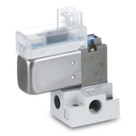 Elektromagnetický ventil NC, řada: V100 Vzduch, max. průtok: 39L/min SMC 24V dc