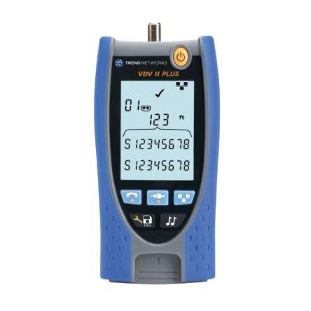 Tester síťových kabelů Tester kabelů, číslo modelu: R158008 TREND Networks RJ11, RJ45, Koaxiální VDV II Plus, RJ12