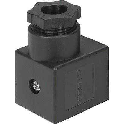 Konektor elektromagnetického ventilu, pro použití s: Elektromagnetický ventil MSSD-C-M16 Festo