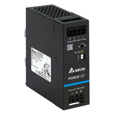 Delta Electronics Napájecí zdroj na lištu DIN DRF-240W, počet výstupů: 1 Spínaný režim 264V ac 20 A St. 12V dc DC 240 W