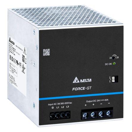 Delta Electronics Napájecí zdroj na lištu DIN DRF-960W, počet výstupů: 1 Spínaný režim 575V ac 40 A St. 24V dc DC 960 W