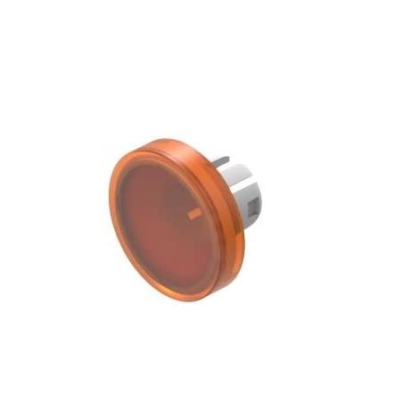 EAO Krycí sklíčko indikátoru, průměr: 19.7 mm, tvar čočky Plochý, barva čočky: Oranžová
