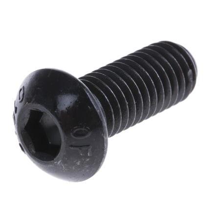 RS PRO Šroub s vnitřním šestihranem, Lesklý zinek, Ocel hlavice Vnitřní šestihran, M8, M8, délka: 20 mm