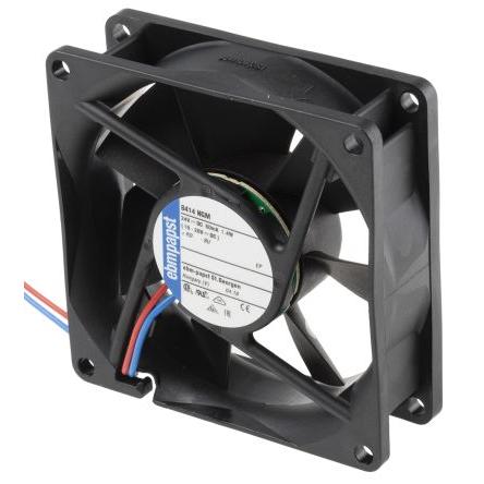 ebm-papst Axiální ventilátor, řada: 8400 N, průtok vzduchu: 58 m³/h 1.4 W 24V dc 58 mA IP20 80 mm 80mm 25 mm
