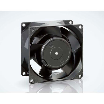 ebm-papst Axiální ventilátor, řada: 8000 N, průtok vzduchu: 50 m³/h 12 W 230V ac 52 mA IP20 80 mm 80mm 38 mm