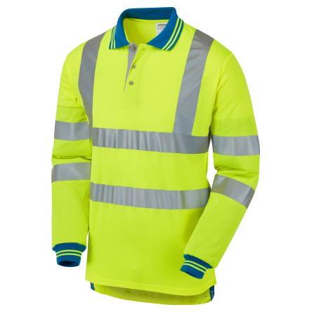 PULSAR P458 Žlutá Reflexní tričko s límečkem 2XL