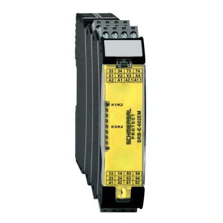 Schmersal Monitorovací relé a DPST kontakty Lišta DIN, 24V ac, 24 V dc