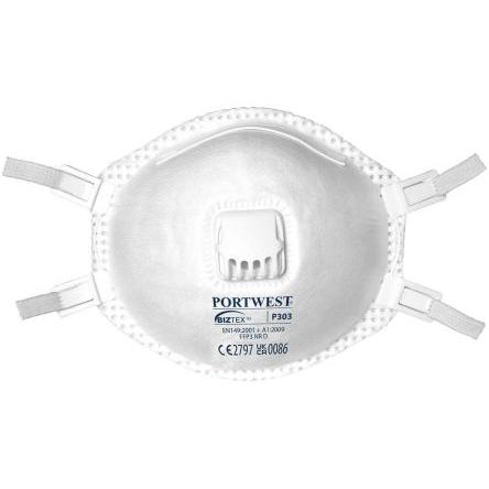 Portwest Respirační maska, řada: P30, SC: One Size, Bílá, Maska