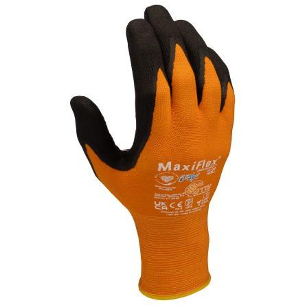 ATG Pracovní rukavice Černá, Oranžová EN 388:2016 + A1:2018 Spandex, Nylon 230mm