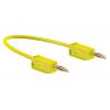Staubli Zkušební kabel s konektorem, Žlutá 10A, délka kabelů: 300 mm, 30 V ac, 60V dc, Polyvinylchlorid, úroveň