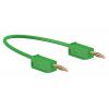 Staubli Zkušební kabel s konektorem, Zelená 10A, délka kabelů: 300 mm, 30 V ac, 60V dc, Polyvinylchlorid, úroveň