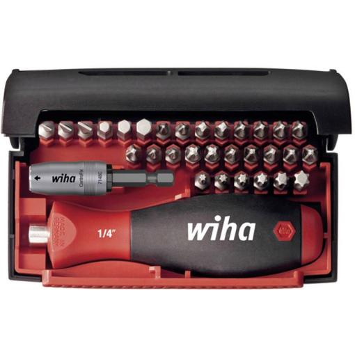 Wiha Wiha 34686, 12,5 cm, 382 g, Black,Red, Schwarz/Rot 34686 sada bitů, 32dílná, plochý, křížový PH, křížový PZ, inbus, TORX, 1/4 (6,3 mm)