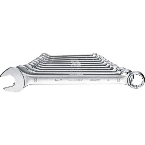 Gedore 6093070 Gedore 6093070, 85 mm, 40 mm, 868 g sada očkoplochých klíčů 11dílná Délka klíče (cm) (jen pro nadpis) 8 - 22 mm