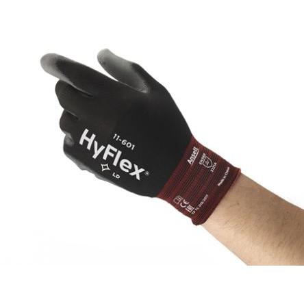 Ansell Pracovní rukavice Černá CE, EcoVadis Nylon 3 1 2 Polyuretan Ne Ne 6 HyFlex 11-601