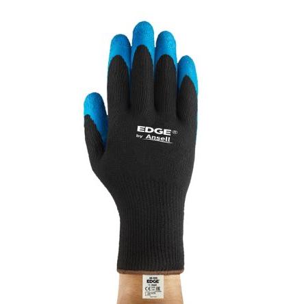 Ansell Pracovní rukavice Černá CE Bavlna 2 2 4 Latex Ne Ne 7 EDGE 48-305