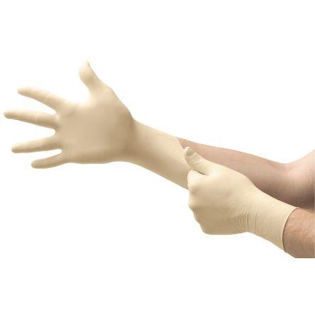 Ansell Jednorázové rukavice 100, Béžová Latex 69-318