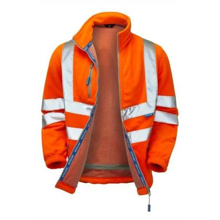 PULSAR Oranžová Unisex Reflexní flísová bunda XL