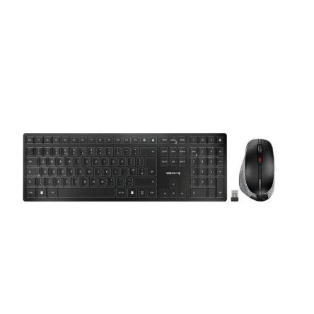 Sada klávesnice a myši, model: DW 9500 SLIM, Černá Bezdrátové QWERTY (Velká Británie) Ergonomický, Bezdrátové připojení
