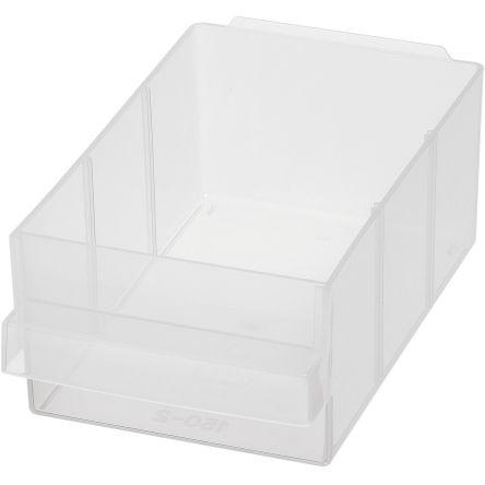 Zásuvka 1 Průhledné Polypropylen Průhledné zásuvky 64 mm x 91mm x 154 mm Raaco