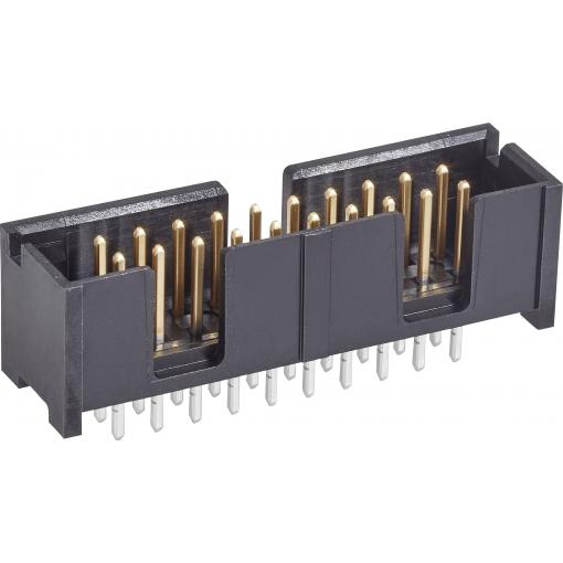 TE Connectivity 5103308-2 kolíková lišta Rastr (rozteč): 2.54 mm Počet pólů: 14 Počet řádků: 2 1 ks