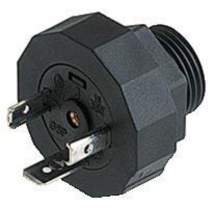 Hirschmann Konektor pro solenoidy podle normy DIN 43650, řada: GSP, formát pólů: P+2E, Šroubová svorka Vnější, IP65,