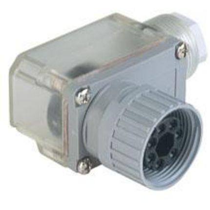 Hirschmann Přípojka, řada: N6R, počet kontaktů: 7, velikost: M26, 250 V ac, 250V dc, orientace těla: Úhlový, IP65 10A