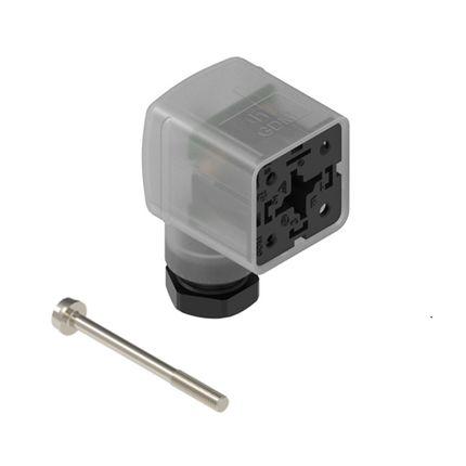 Hirschmann Konektor pro solenoidy podle normy DIN 43650, řada: GDM21F6, Šroubová svorka Vnitřní, IP65, 24 V ac, 24V dc