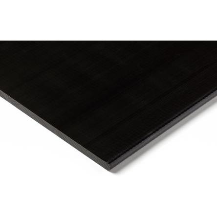 RS PRO Plastová deska, POM barva Černá, délka: 500 mm, šířka: 300mm, tloušťka: 20 mm