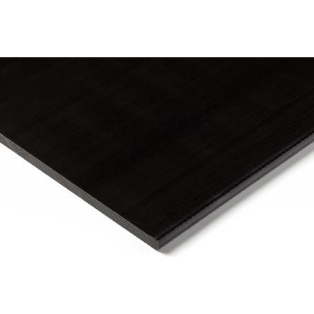 RS PRO Plastová deska, POM barva Černá, délka: 500 mm, šířka: 300mm, tloušťka: 40 mm