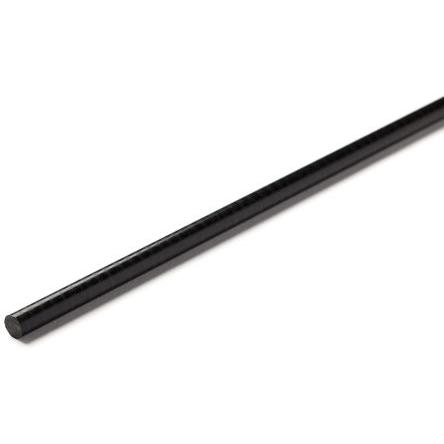 RS PRO Acetalová tyč Černá, délka: 1 m x 20 mm v prům.