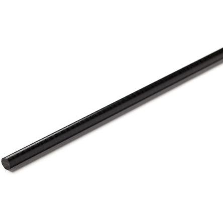 RS PRO Acetalová tyč Černá, délka: 1 m x 36 mm v prům.