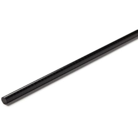 RS PRO Acetalová tyč Černá, délka: 1 m x 45 mm v prům.