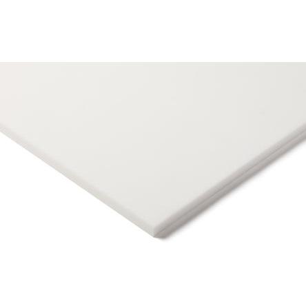 RS PRO Plastová deska, Polytetrafluorethylén barva Bílá, délka: 600 mm, šířka: 300mm, tloušťka: 1.5 mm