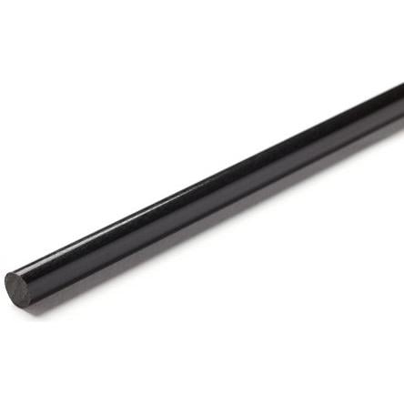 RS PRO Nylonová tyč Černá, délka: 1 m x 30 mm v prům.