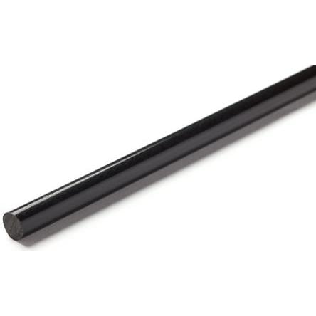 RS PRO Nylonová tyč Černá, délka: 1 m x 40 mm v prům.