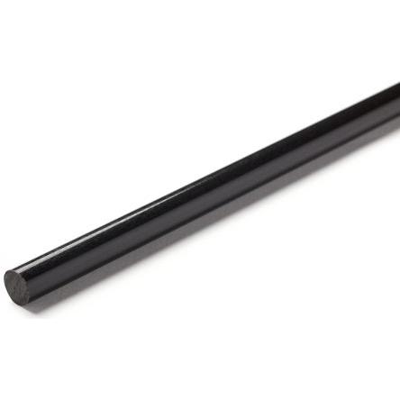 RS PRO Nylonová tyč Černá, délka: 1 m x 50 mm v prům.