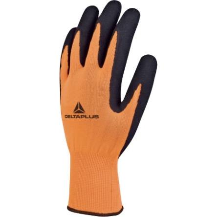 Delta Plus Pracovní rukavice Černá, Oranžová CE Polyester Ano Ano Ano Latex 9 APOLLON VV733