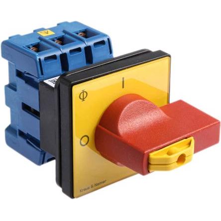 Kraus & Naimer Oddělovací (hlavní) vypínač, rozsah: KG 3pólový Montáž do panelu IP65 40A 5.5 W