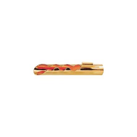 Staubli Banánkový konektor, 4 mm, 30V, 19A, Zlatá, Vnější Pájecí, materiál kontaktu: Slitina mědi, délka: 16 mm,