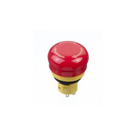Idec X6 Blokování Tlačítko nouzového vypínače Montáž do panelu 16.2 mm 2 NC IP65