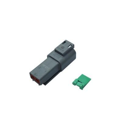 TE Connectivity Automobilový konektor, počet kontaktů: 2, Vnější, řada: DT Vodič DT04-2P-KIT, počet řad: 1