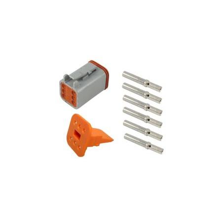 TE Connectivity Automobilový konektor, počet kontaktů: 6, Vnitřní, řada: DT Vodič DT06-6S-KIT, počet řad: 2